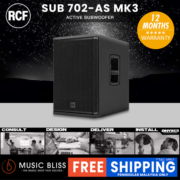 RCF SUB 702-AS MK3 12" 1400W Active Subwoofer