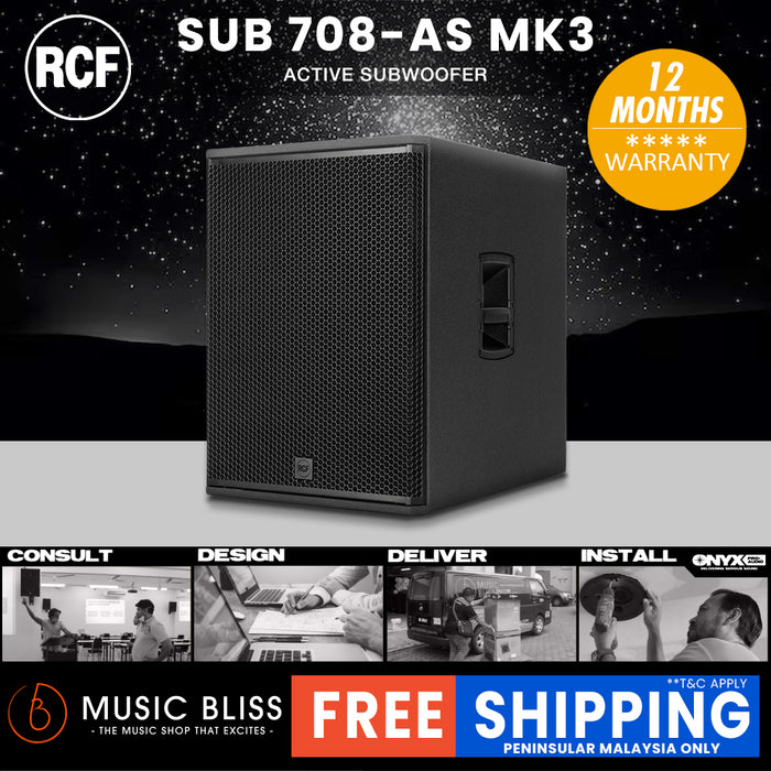 RCF SUB 708-AS MK3 18" 1400W Active Subwoofer
