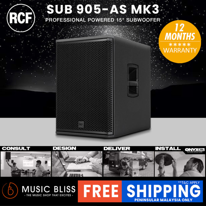RCF SUB 905-AS MK3 15" 2200W Active Subwoofer