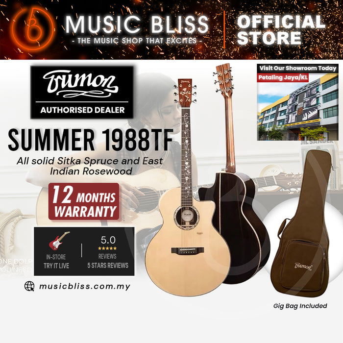 Trumon Summer 1988TF All solid Sitka Spruce and East Indian Rosewood Acoustic Guitar
