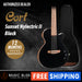 Cort Sunset Nylectric II Electro-Classical Guitar - Black - Music Bliss Malaysia