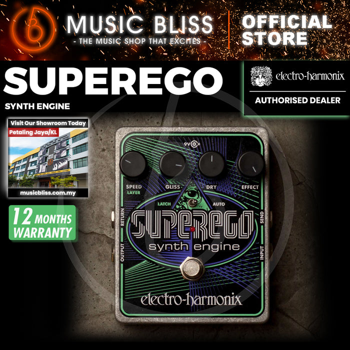 Electro Harmonix Superego Polyphonic Synth Engine Guitar Effects Pedal