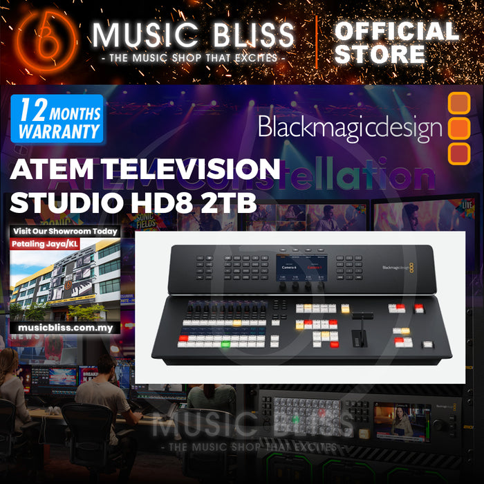 Blackmagic Design ATEM Television Studio HD8 2TB 8-channel HD Video Switcher