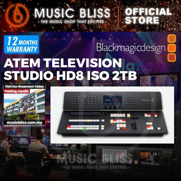 Blackmagic Design ATEM Television Studio HD8 ISO 2TB 8-channel Video Switcher