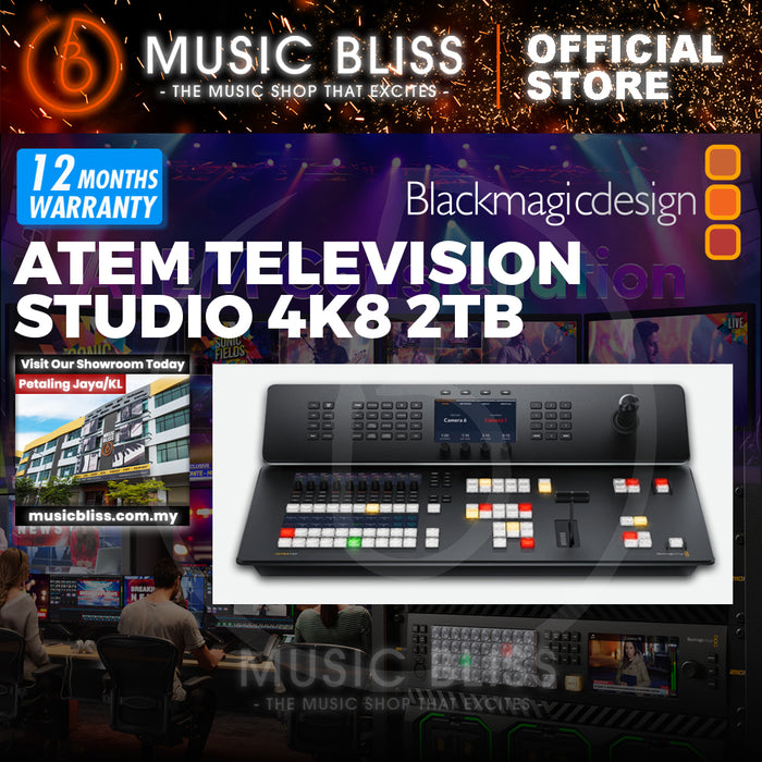 Blackmagic Design ATEM Television Studio 4K8 2TB 8-channel 4K Video Switcher