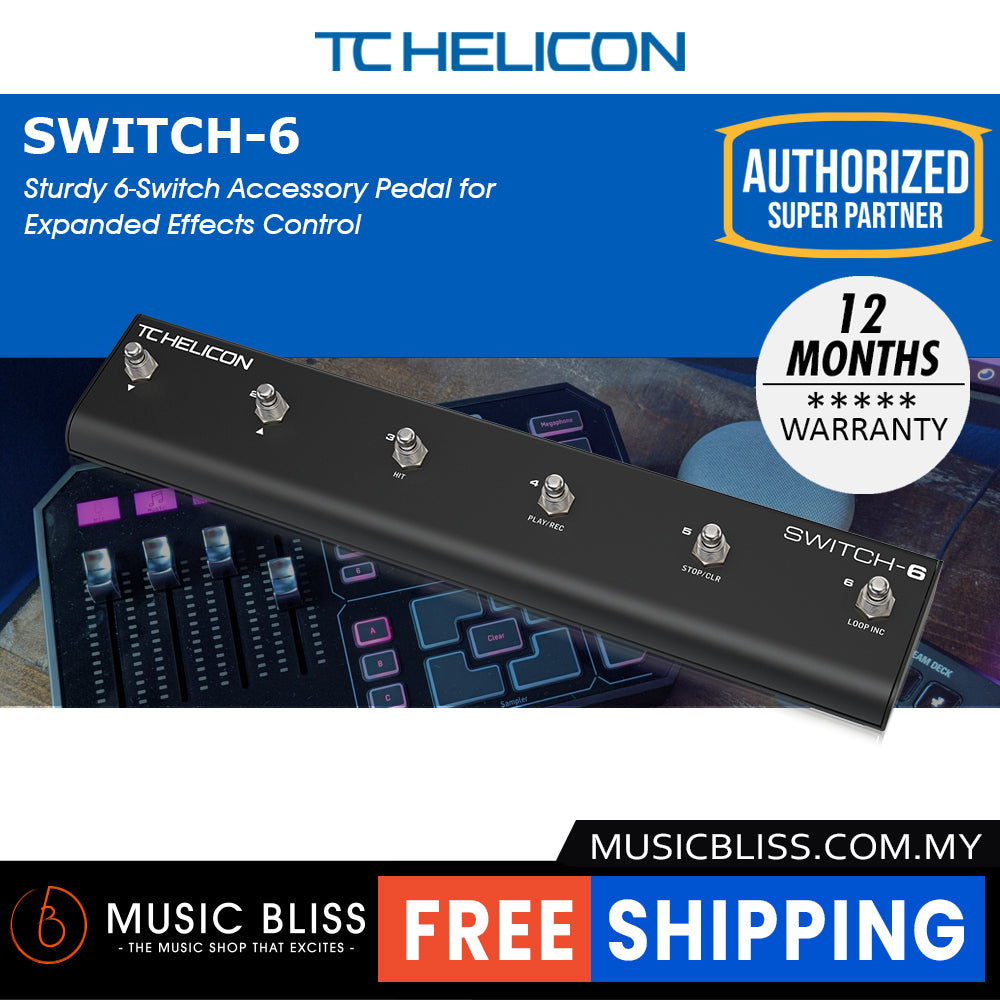 TC-Helicon Switch-6 Footswitch (Switch 6) | Music Bliss Malaysia