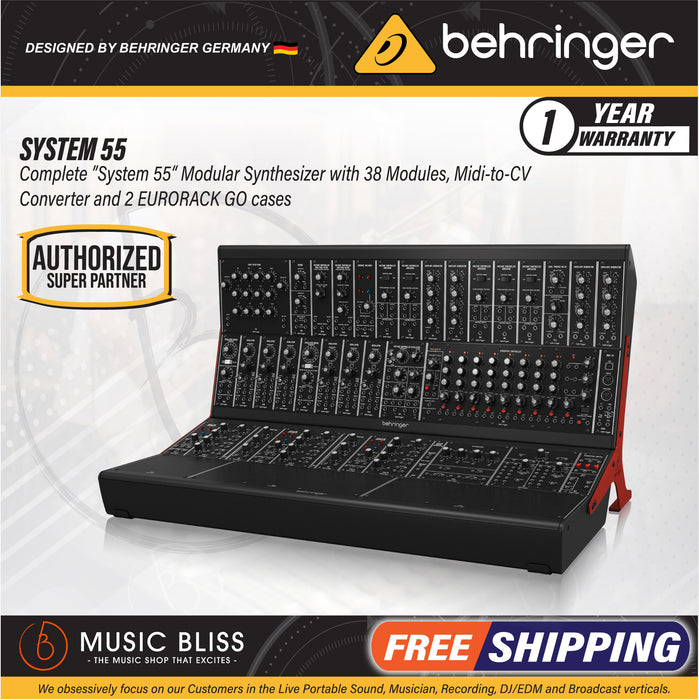Behringer System 55 Complete Eurorack Modular Synthesizer - Music Bliss Malaysia
