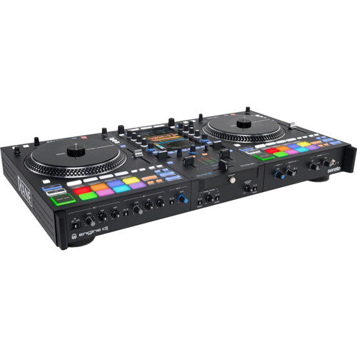 Rane System One All-in-one DJ Controller, 2-channel Standalone DJ System with Motorized Platters & Touchscreen