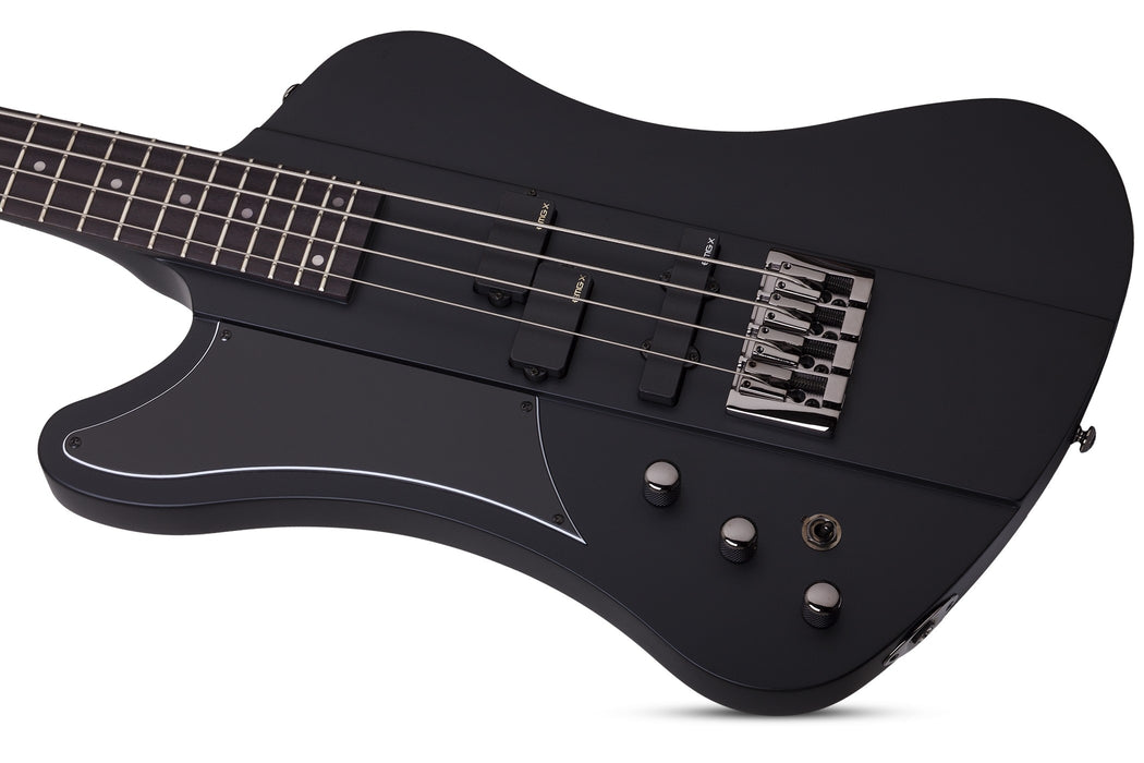 Schecter Nikki Sixx Left-Handed Electric Bass Guitar - Satin Black