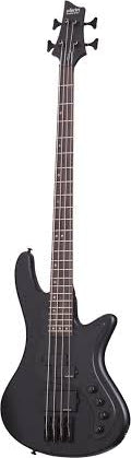 Schecter Stiletto Stealth 4 Bass Guitar - Satin Black