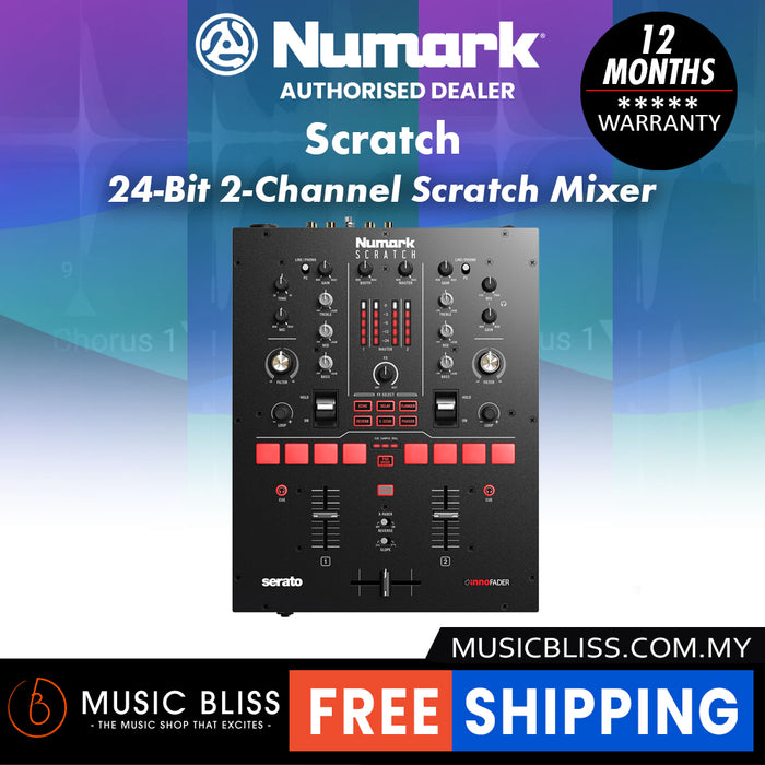 Numark Scratch 2-channel Scratch Mixer for Serato DJ Pro