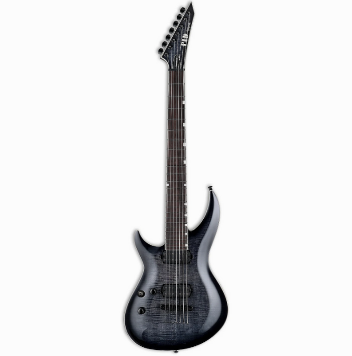 ESP LTD H3-1007 Baritone Left Handed Electric Guitar - See Thru Black Sunburst - Music Bliss Malaysia