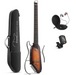 Donner HUSH-I Acoustic-Electric Guitar Kit for Travel Silent Practice - Sunburst - Music Bliss Malaysia