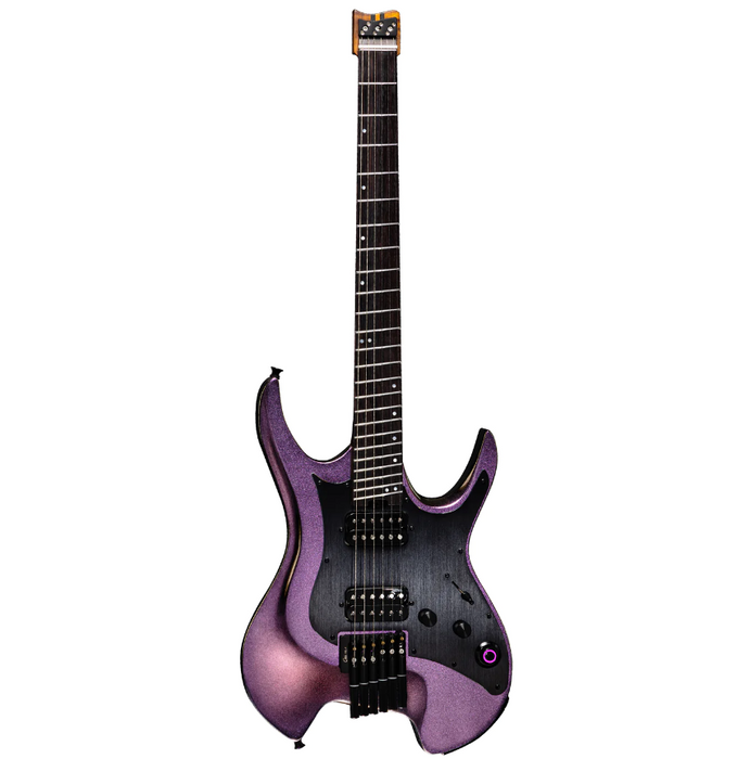 GTRS Wing W900 Intelligent Headless Electric Guitar with Built-In Effects & Wireless - Aurora Pink - Music Bliss Malaysia