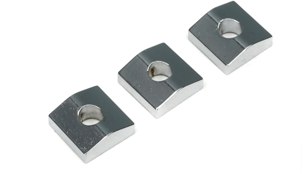 Floyd Rose FRNCBCP Original Series Nut Clamping Blocks - Chrome (Set of 3) - Music Bliss Malaysia