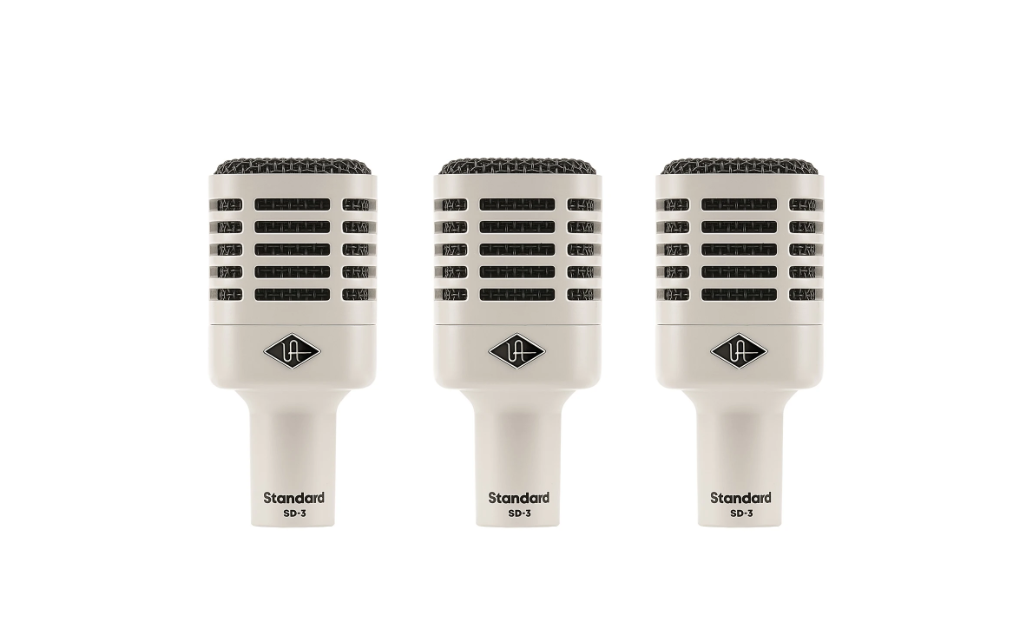 Universal Audio SD-3 Dynamic Microphone with Hemisphere Modeling, 3-Pack