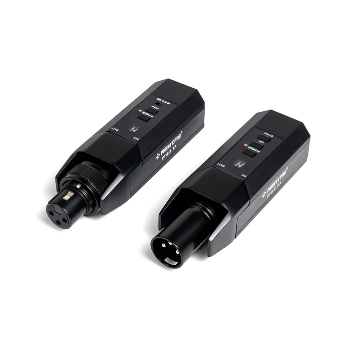 Phenyx Pro PTU-X Plug-on XLR Wireless Transmitter Receiver System w/ 16 UHF Frequencies