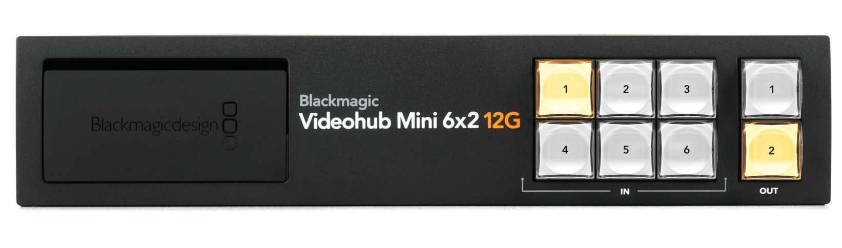 Blackmagic Design Videohub Mini 6-in x 2-out 12G Video Router