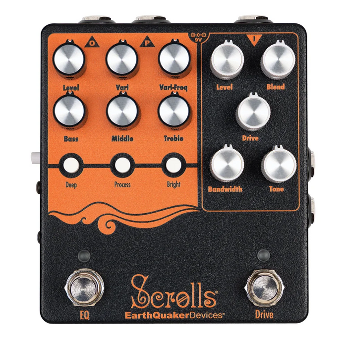 EarthQuaker Devices Scrolls Bass Odyssey Preamp & Drive (Designed with Kentaro Nakao)