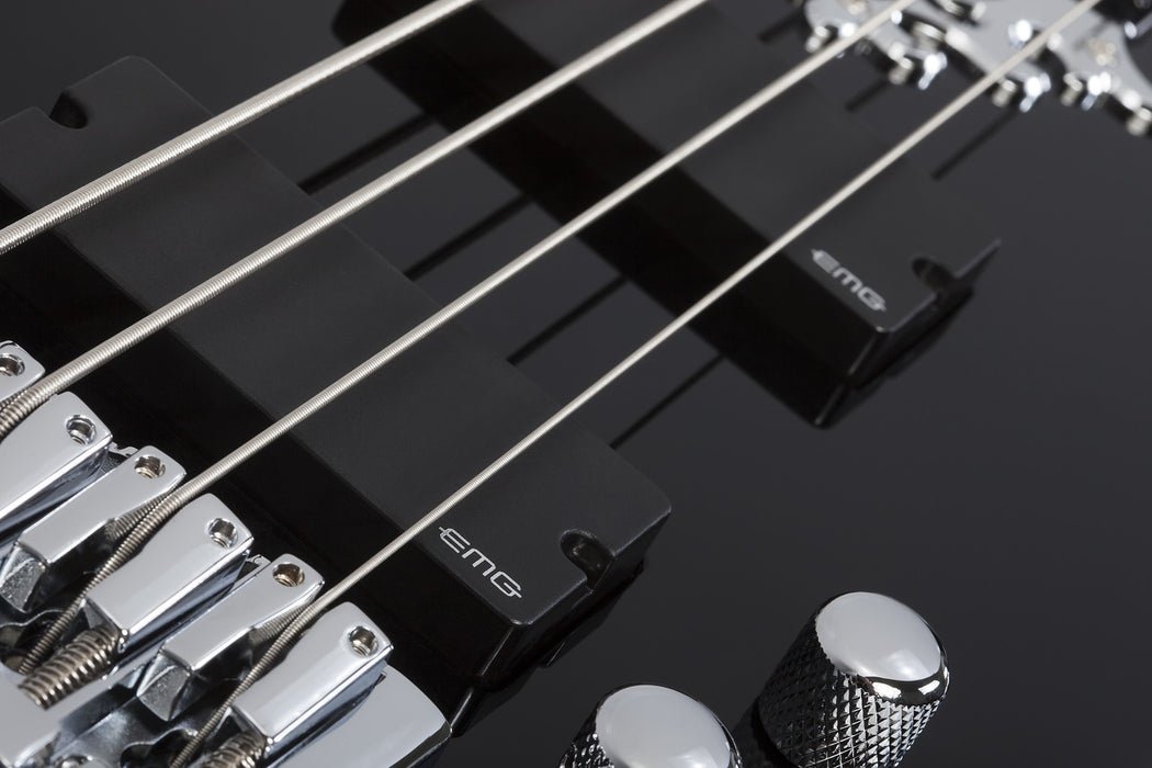 Schecter Sean Yseult Coffin Electric Bass Guitar - Gloss Black
