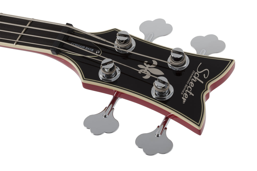 Schecter Simon Gallup Corsair Electric Bass Guitar - Red/Gloss Black