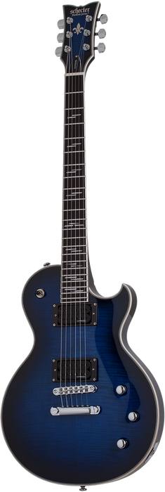 Schecter Solo-II Supreme Electric Guitar - See-Thru Blue Burst