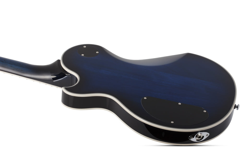 Schecter Solo-II Supreme Electric Guitar - See-Thru Blue Burst