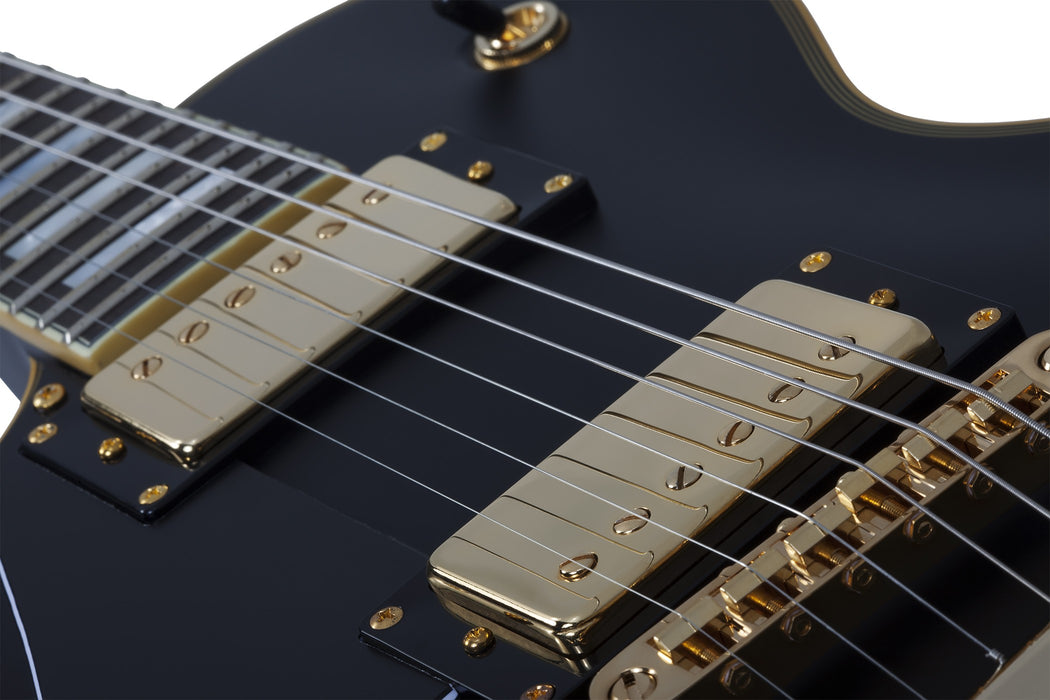 Schecter Solo-II Custom Left-Handed Electric Guitar - Aged Black Satin