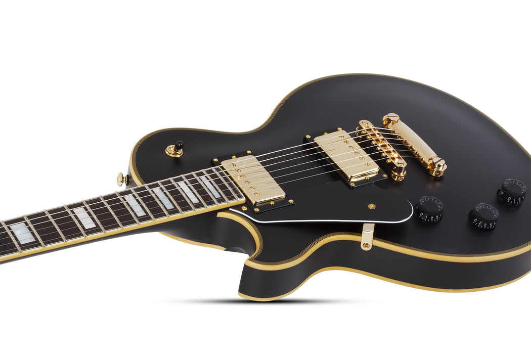Schecter Solo-II Custom Left-Handed Electric Guitar - Aged Black Satin