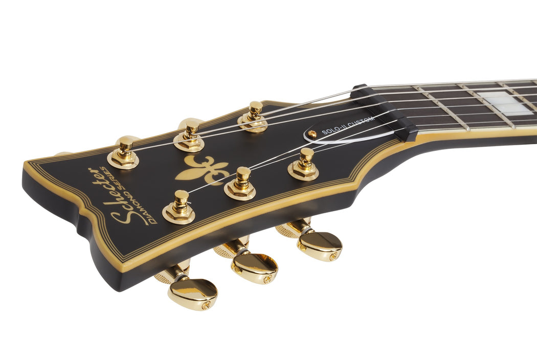 Schecter Solo-II Custom Left-Handed Electric Guitar - Aged Black Satin