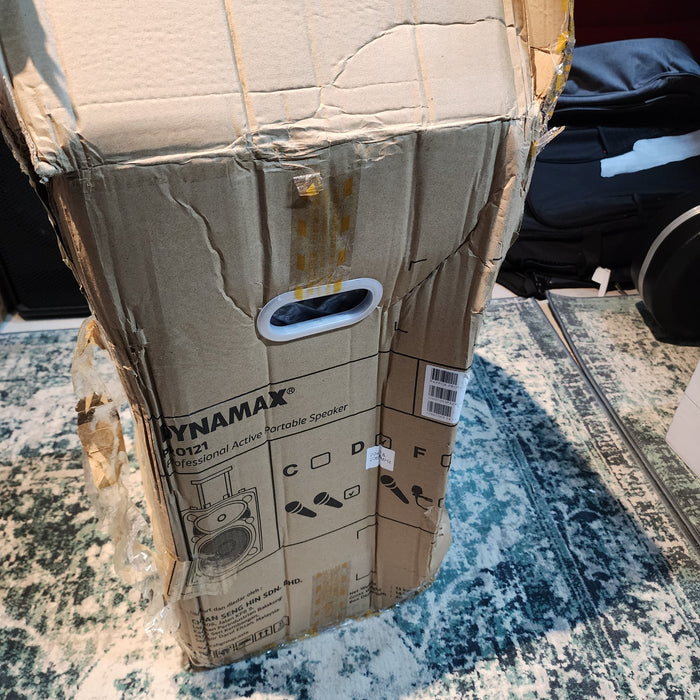 B STOCK (BS-279) Dynamax PRO121D 12" Active Speaker with USB, Bluetooth and 2 x Handheld Microphone