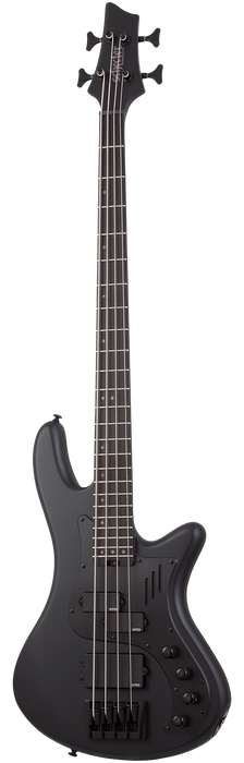 Schecter Stiletto-4 Stealth Pro Electric Bass Guitar - Satin Black
