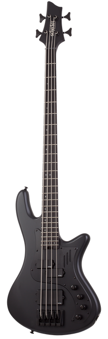 Schecter Stiletto-4 Stealth Pro Ex Electric Bass Guitar - Satin Black