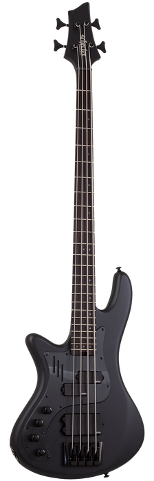 Schecter Stiletto-4 Stealth Pro EX Left-Handed Electric Bass Guitar - Satin Black