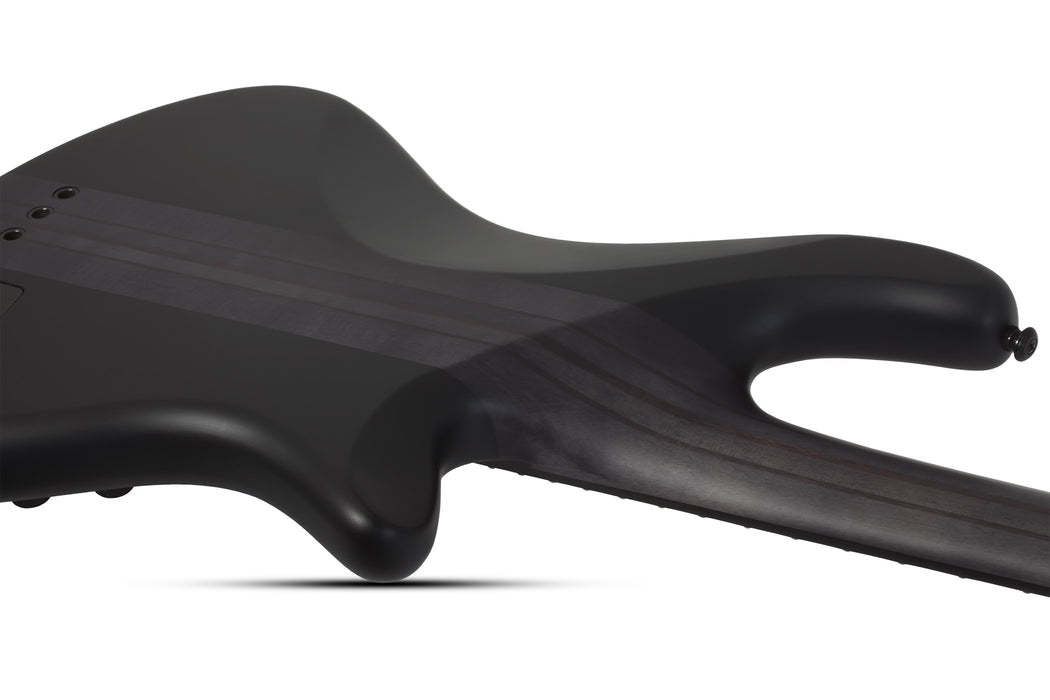 Schecter Stiletto-4 Stealth Pro EX Left-Handed Electric Bass Guitar - Satin Black
