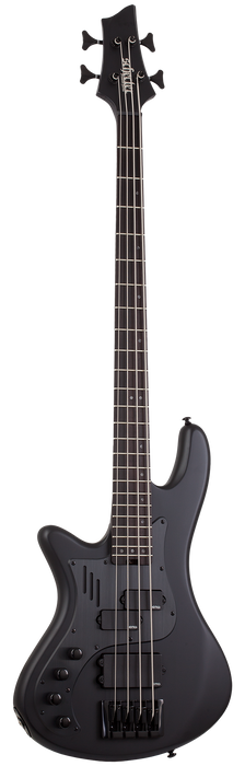 Schecter Stiletto-4 Stealth Pro Left-Handed Electric Bass Guitar - Satin Black
