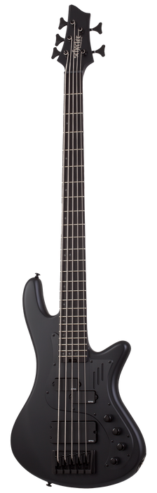 Schecter Stiletto-5 Stealth Pro Electric Bass Guitar - Satin Black
