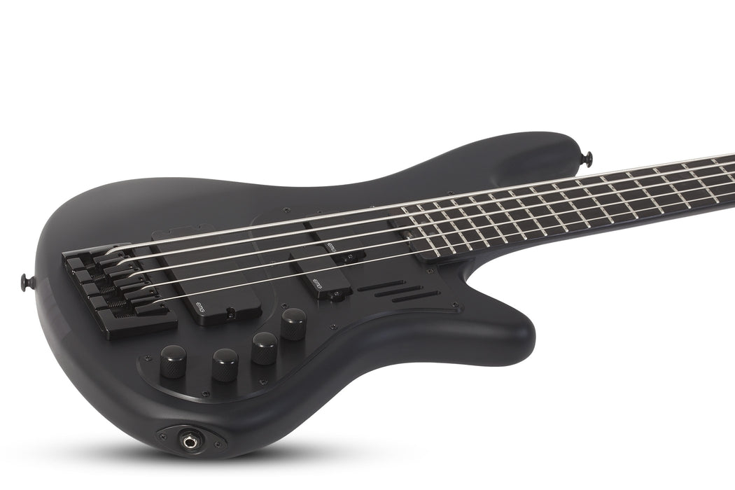 Schecter Stiletto-5 Stealth Pro Electric Bass Guitar - Satin Black