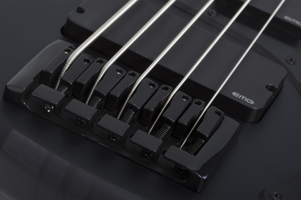 Schecter Stiletto-5 Stealth Pro Electric Bass Guitar - Satin Black