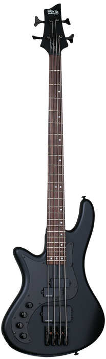 Schecter Stiletto Stealth-4 Left-Handed Electric Bass Guitar - Satin Black