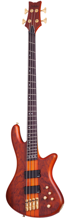 Schecter Stiletto Studio-4 FF Electric Bass Guitar - Honey Satin