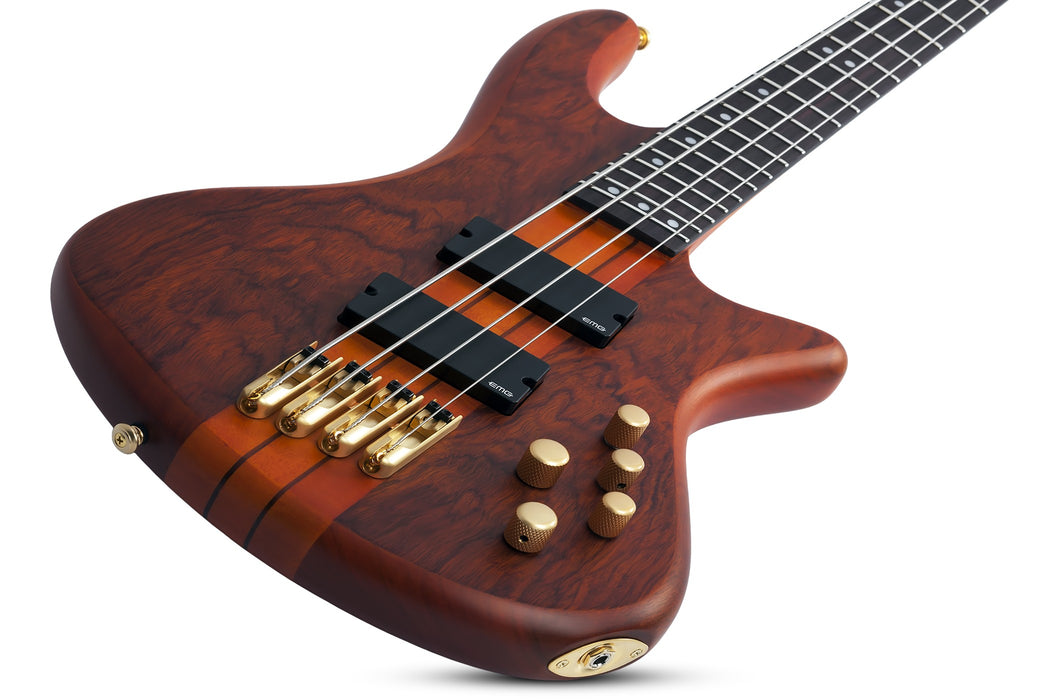 Schecter Stiletto Studio-4 FF Electric Bass Guitar - Honey Satin