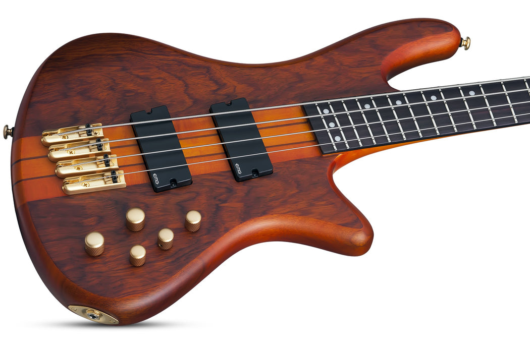 Schecter Stiletto Studio-4 FF Electric Bass Guitar - Honey Satin