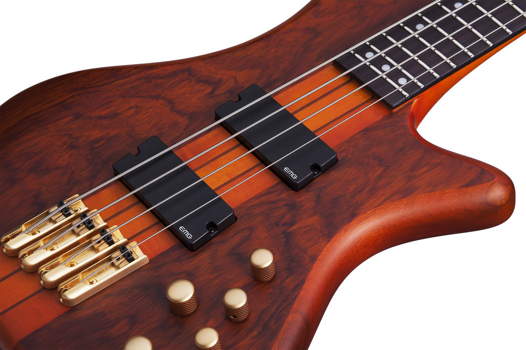 Schecter Stiletto Studio-4 FF Electric Bass Guitar - Honey Satin