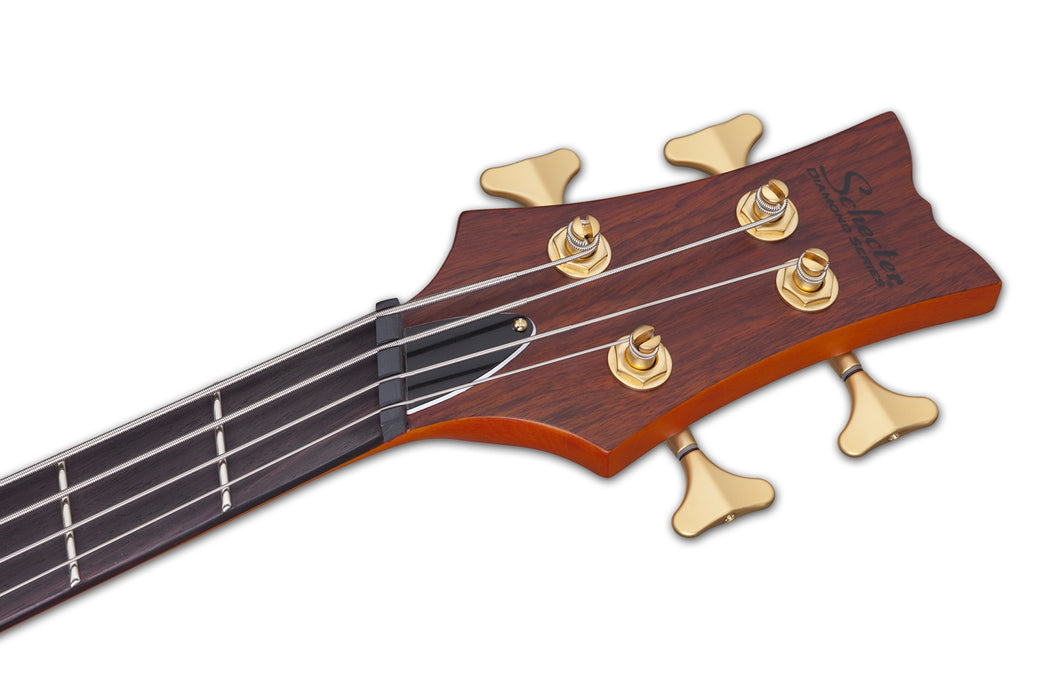 Schecter Stiletto Studio-4 FF Electric Bass Guitar - Honey Satin