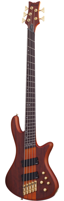 Schecter Stiletto Studio-5 FF Electric Bass Guitar - Honey Satin