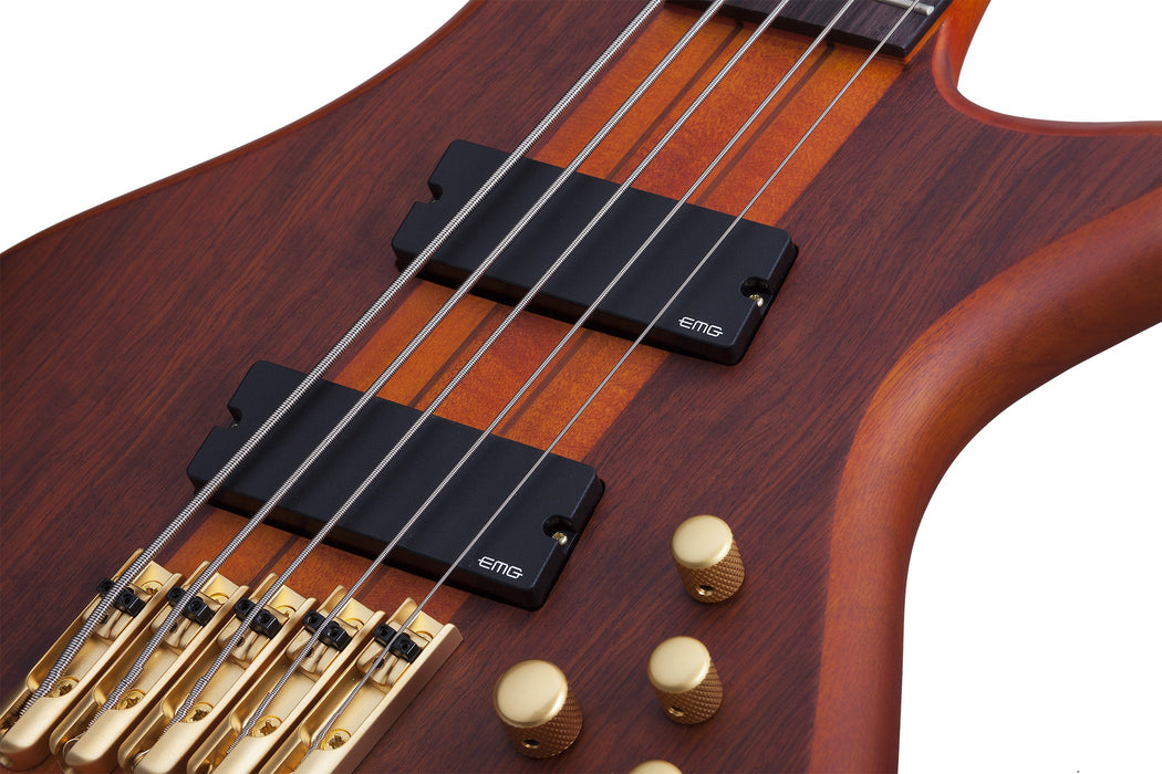 Schecter Stiletto Studio-5 FF Electric Bass Guitar - Honey Satin