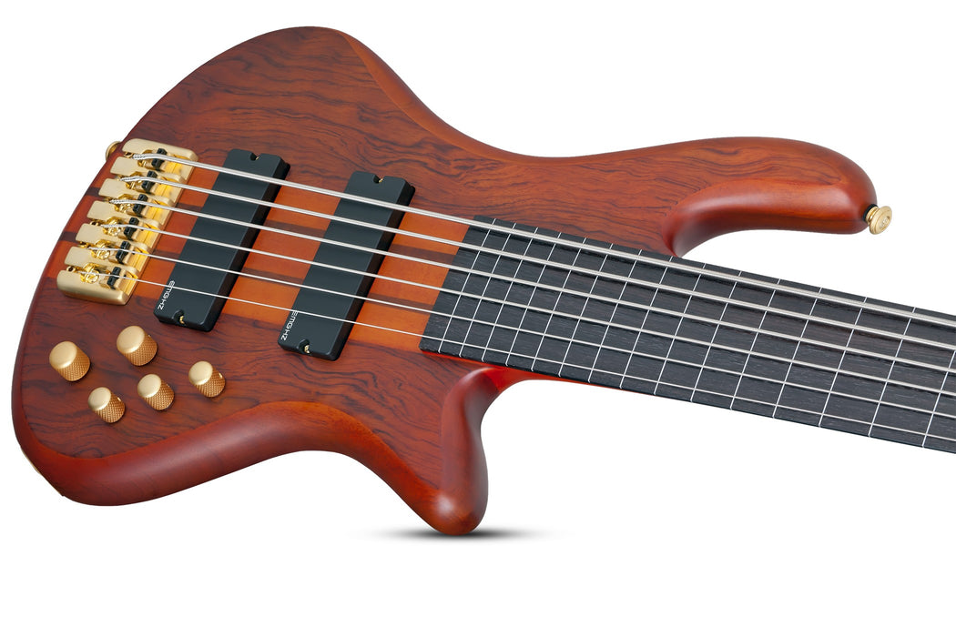 Schecter Stiletto Studio-6 FL Electric Bass Guitar - Honey Satin