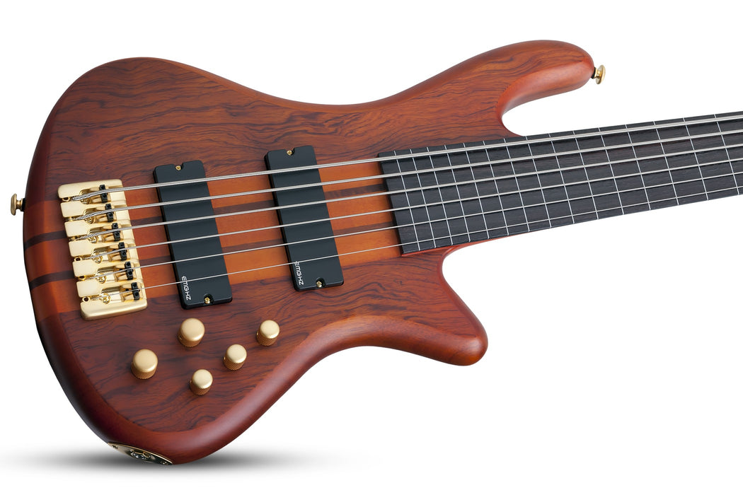 Schecter Stiletto Studio-6 FL Electric Bass Guitar - Honey Satin