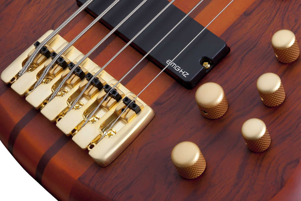 Schecter Stiletto Studio-6 FL Electric Bass Guitar - Honey Satin
